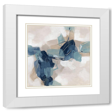 Blues Chorus I White Modern Wood Framed Art Print with Double Matting by Vess, June Erica