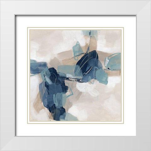Blues Chorus I White Modern Wood Framed Art Print with Double Matting by Vess, June Erica