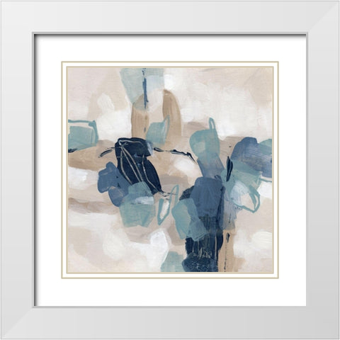 Blues Chorus II White Modern Wood Framed Art Print with Double Matting by Vess, June Erica