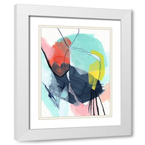 Color Wish II White Modern Wood Framed Art Print with Double Matting by Vess, June Erica