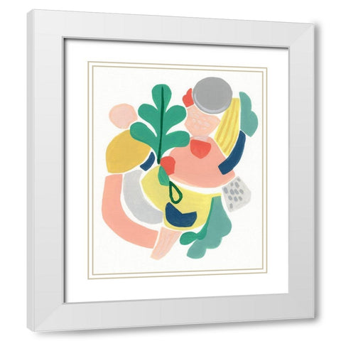 Scene Shift I White Modern Wood Framed Art Print with Double Matting by Vess, June Erica