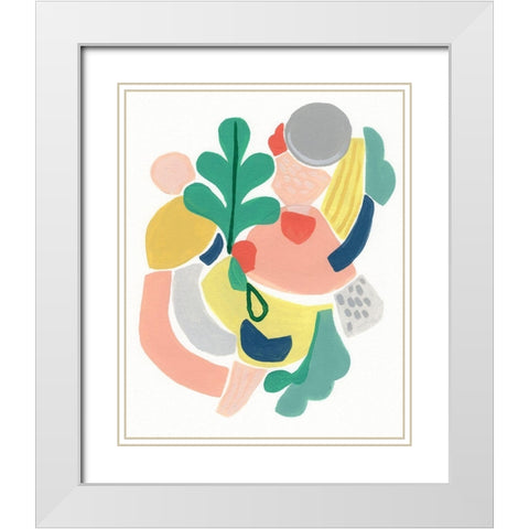 Scene Shift I White Modern Wood Framed Art Print with Double Matting by Vess, June Erica