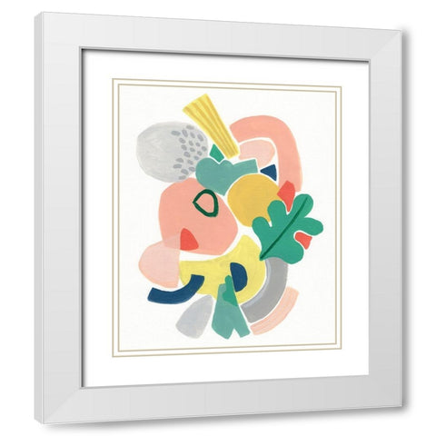 Scene Shift II White Modern Wood Framed Art Print with Double Matting by Vess, June Erica