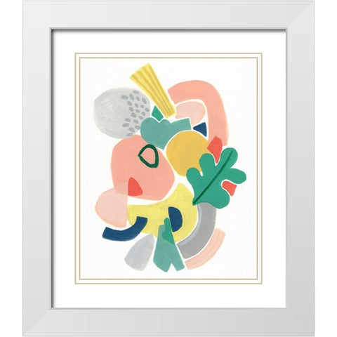 Scene Shift II White Modern Wood Framed Art Print with Double Matting by Vess, June Erica