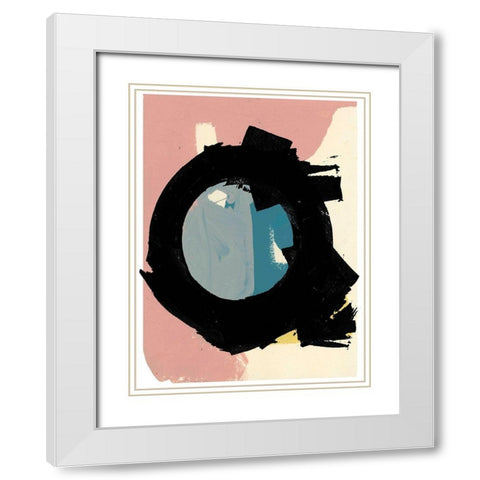 Zen Abstract I White Modern Wood Framed Art Print with Double Matting by Cartissi