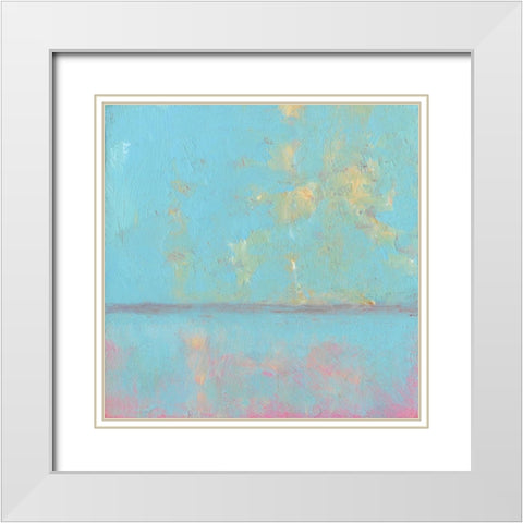 Desire I White Modern Wood Framed Art Print with Double Matting by Young, Carol