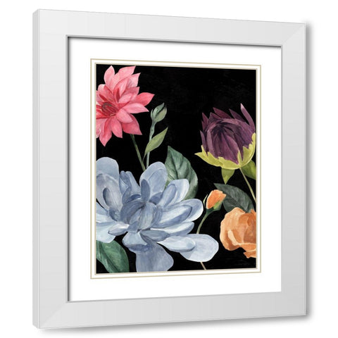Twilight Blossom I White Modern Wood Framed Art Print with Double Matting by Warren, Annie