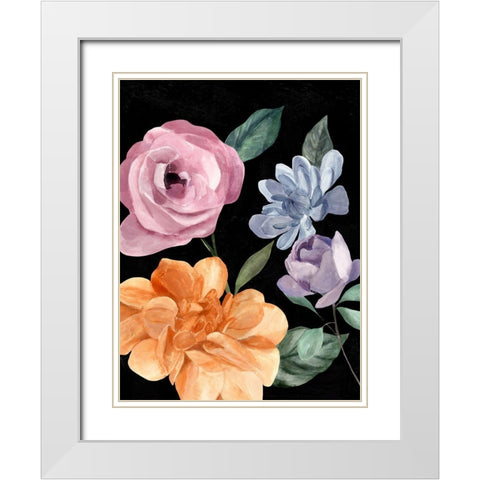 Twilight Blossom III White Modern Wood Framed Art Print with Double Matting by Warren, Annie