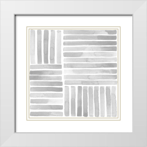 Muted Eccentricities I White Modern Wood Framed Art Print with Double Matting by Popp, Grace