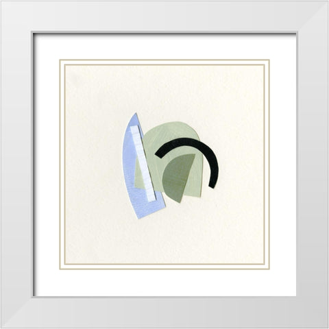 Bits and Pieces II White Modern Wood Framed Art Print with Double Matting by Caroline, Emma