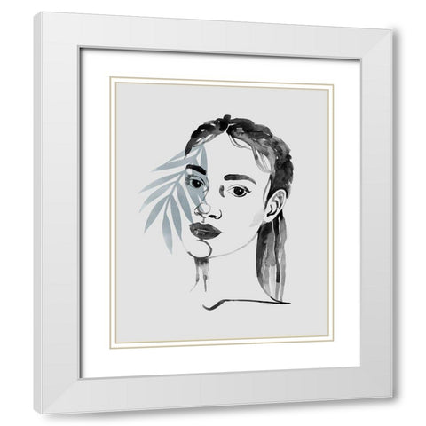 Solace in Shadows I White Modern Wood Framed Art Print with Double Matting by Popp, Grace
