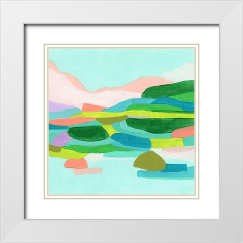 Coastal Confection I White Modern Wood Framed Art Print with Double Matting by Vess, June Erica