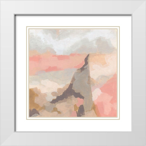 Rose Valley I White Modern Wood Framed Art Print with Double Matting by Vess, June Erica