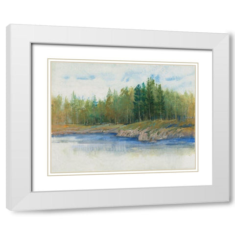 From the Banks II White Modern Wood Framed Art Print with Double Matting by OToole, Tim