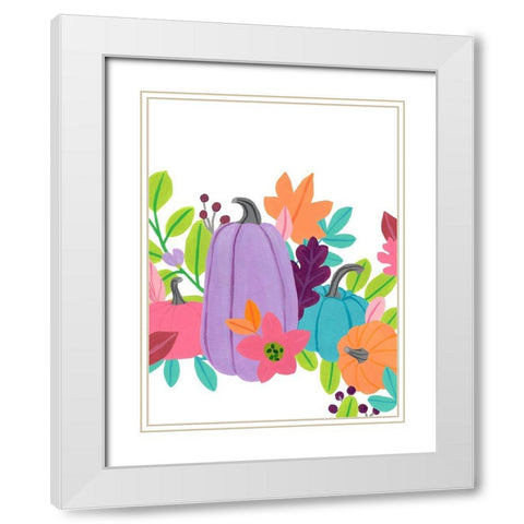 Bright Harvest II White Modern Wood Framed Art Print with Double Matting by Vess, June Erica