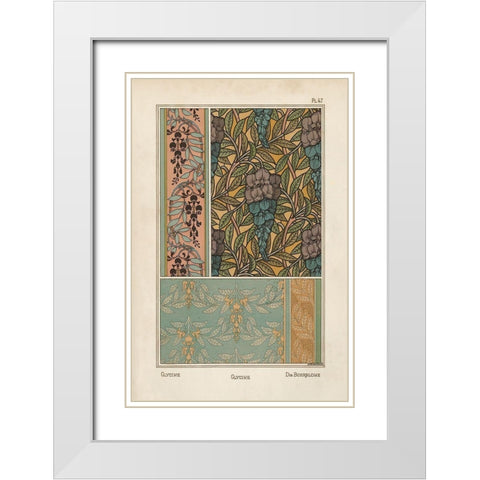 Nouveau Decorative IV White Modern Wood Framed Art Print with Double Matting by Vision Studio