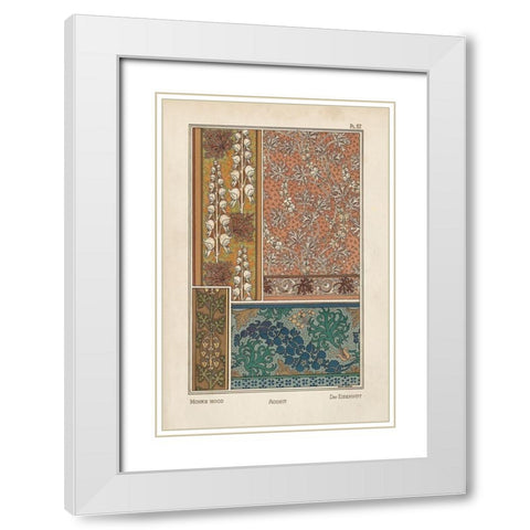 Nouveau Decorative X White Modern Wood Framed Art Print with Double Matting by Vision Studio