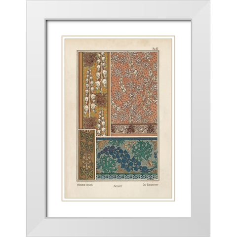 Nouveau Decorative X White Modern Wood Framed Art Print with Double Matting by Vision Studio