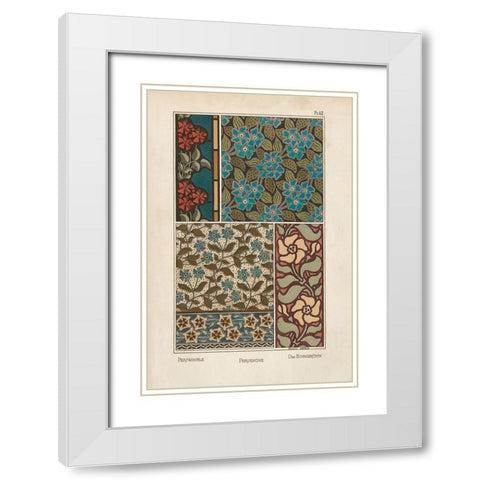 Nouveau Decorative XI White Modern Wood Framed Art Print with Double Matting by Vision Studio