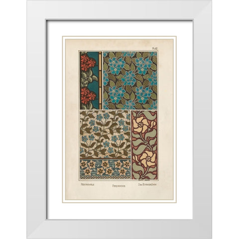 Nouveau Decorative XI White Modern Wood Framed Art Print with Double Matting by Vision Studio