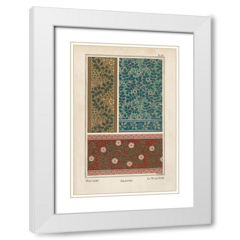 Nouveau Decorative XII White Modern Wood Framed Art Print with Double Matting by Vision Studio