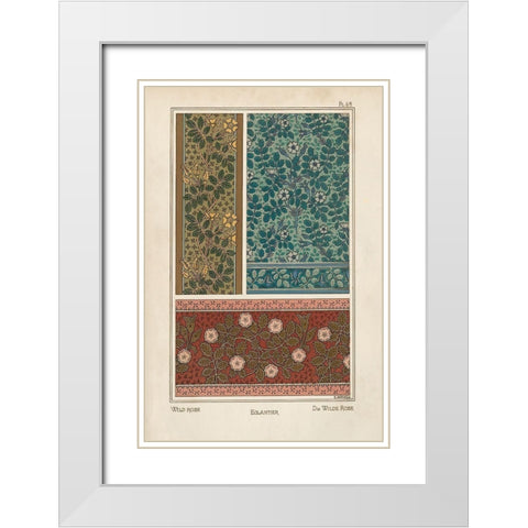 Nouveau Decorative XII White Modern Wood Framed Art Print with Double Matting by Vision Studio