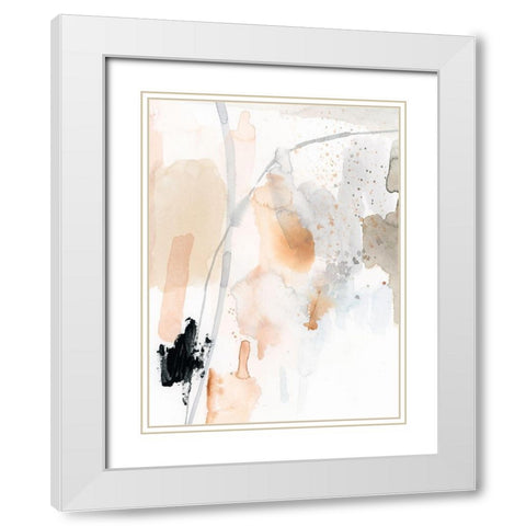 Tincture I White Modern Wood Framed Art Print with Double Matting by Barnes, Victoria