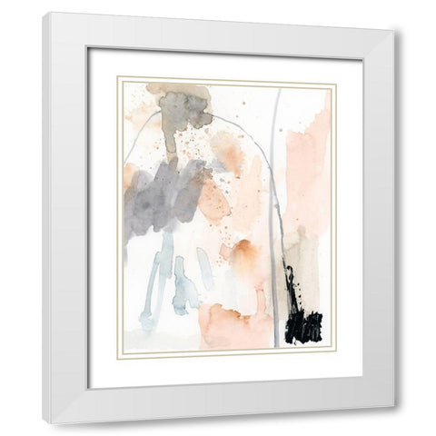 Tincture II White Modern Wood Framed Art Print with Double Matting by Barnes, Victoria