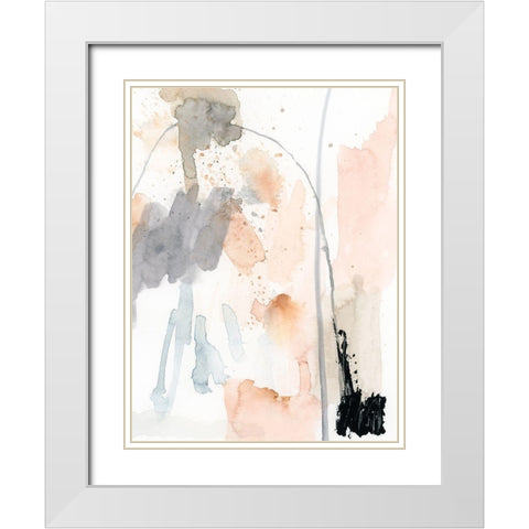 Tincture II White Modern Wood Framed Art Print with Double Matting by Barnes, Victoria