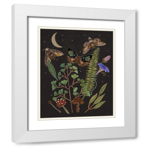 Dark Forest I White Modern Wood Framed Art Print with Double Matting by Wang, Melissa