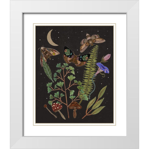 Dark Forest I White Modern Wood Framed Art Print with Double Matting by Wang, Melissa