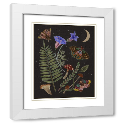 Dark Forest II White Modern Wood Framed Art Print with Double Matting by Wang, Melissa