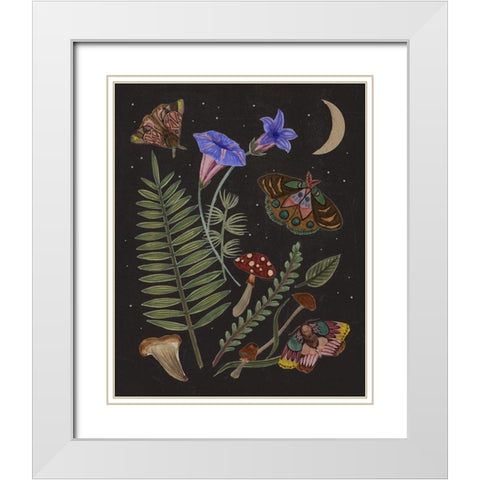 Dark Forest II White Modern Wood Framed Art Print with Double Matting by Wang, Melissa