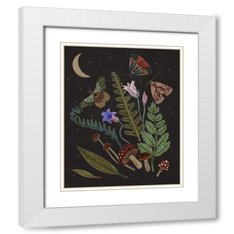 Dark Forest III White Modern Wood Framed Art Print with Double Matting by Wang, Melissa