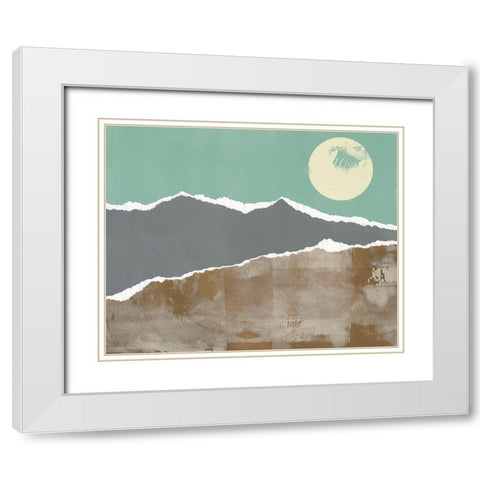 Nevada Nocturn I White Modern Wood Framed Art Print with Double Matting by Green, Jacob