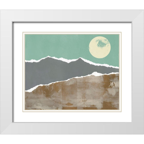 Nevada Nocturn I White Modern Wood Framed Art Print with Double Matting by Green, Jacob