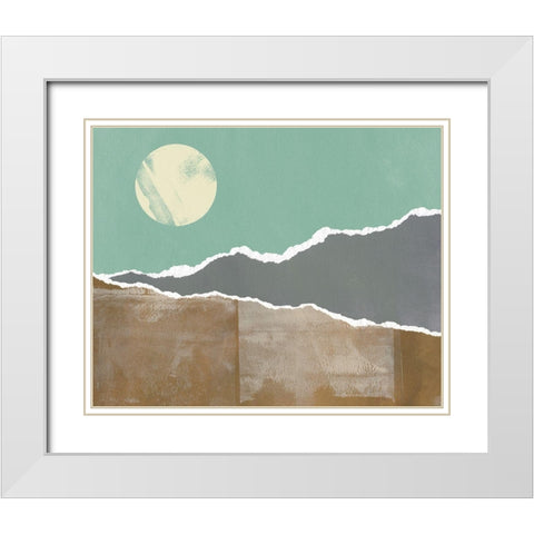 Nevada Nocturn II White Modern Wood Framed Art Print with Double Matting by Green, Jacob