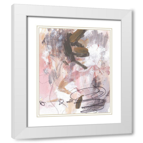 Whispering Dawn I White Modern Wood Framed Art Print with Double Matting by Wang, Melissa