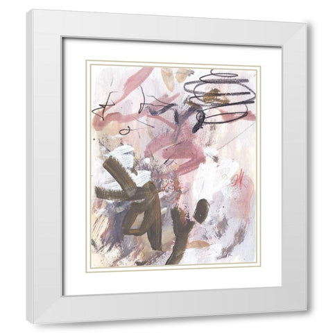 Whispering Dawn IV White Modern Wood Framed Art Print with Double Matting by Wang, Melissa