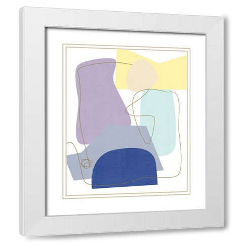 Luminous Bay II White Modern Wood Framed Art Print with Double Matting by Wang, Melissa