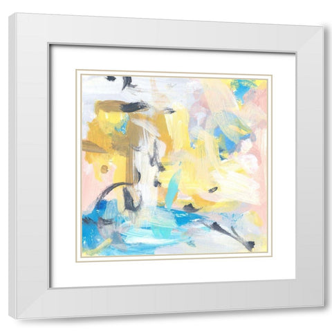 Yellow Sky IV White Modern Wood Framed Art Print with Double Matting by Wang, Melissa