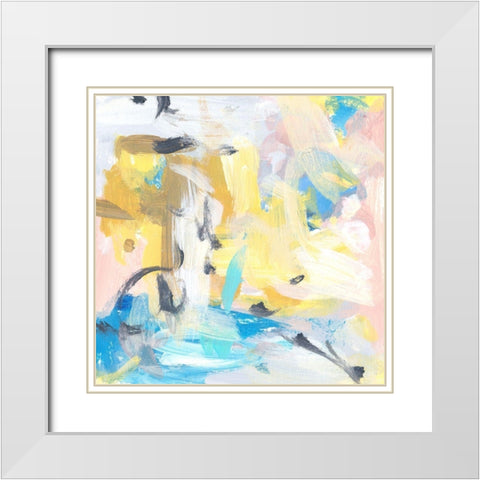 Yellow Sky IV White Modern Wood Framed Art Print with Double Matting by Wang, Melissa