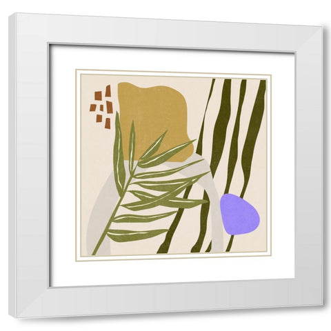 Far Away Place VI White Modern Wood Framed Art Print with Double Matting by Wang, Melissa