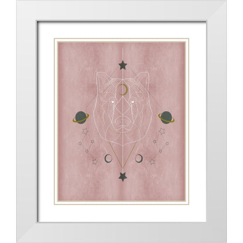 The Mystics II White Modern Wood Framed Art Print with Double Matting by Balbuena, Sabrina