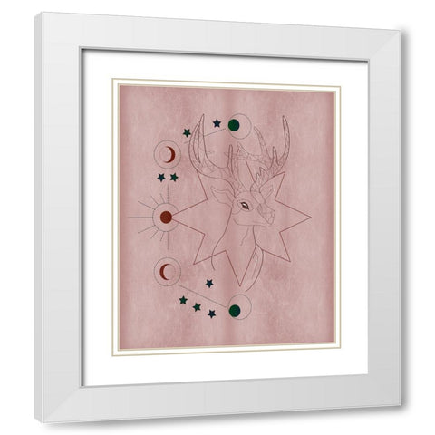 The Mystics III White Modern Wood Framed Art Print with Double Matting by Balbuena, Sabrina