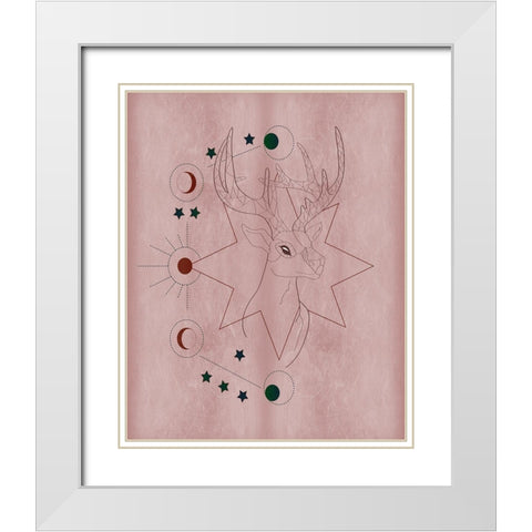 The Mystics III White Modern Wood Framed Art Print with Double Matting by Balbuena, Sabrina