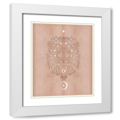 The Mystics IV White Modern Wood Framed Art Print with Double Matting by Balbuena, Sabrina