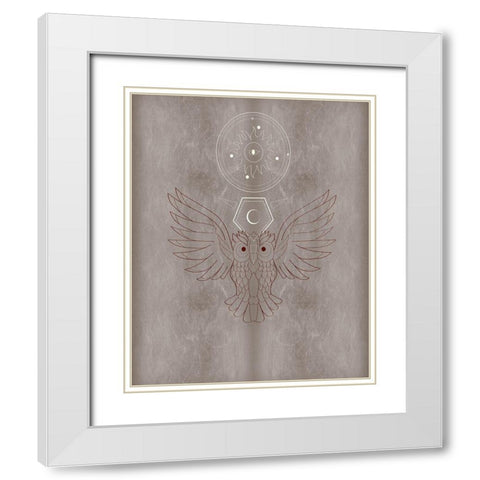 The Mystics V White Modern Wood Framed Art Print with Double Matting by Balbuena, Sabrina