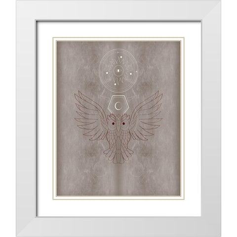 The Mystics V White Modern Wood Framed Art Print with Double Matting by Balbuena, Sabrina