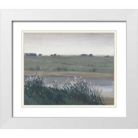 Hazy Morning I White Modern Wood Framed Art Print with Double Matting by OToole, Tim